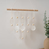 Yeknu  Handmade Shell Wind Chime Nordic Korean Style Natural Vibe Hanging Decorations Home Office Nursery Decor Photography Accessories