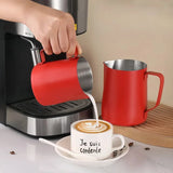 Yeknu  350/600ML Coffee Milk Frothing Pitcher Jug 304 Stainless Steel Precise Scale High Quality Latte Barista Professional CafeUtensil