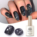Yeknu  15ml Aurora Glitter Gel Nail Polish Iridescent Pearl Shimmer Effect Soak Off UV LED Manicure Varnishes