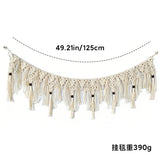 Yeknu  Macrame Wall Hanging Tapestry Hand Woven Macrame Tapestry Boho Decor Modern Boho Tapestry Wall Decor Macrame Banner Garland