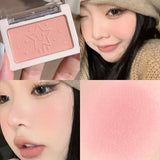 Yeknu  Peach Powder monochrome blush long-term durability Peach orange soft mist matte natural blush six colors available