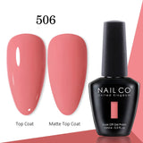Yeknu  15ml Gel Nail Polish LED Semi-permanent Summer Varnish UV Vernis Blue Color Enamels For Nails Gellak Top Coat Base Polish