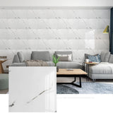 Yeknu  20pcs Imitation Marble Ceramic Tiles Self-Adhesive Wall Stickers Waterproof Background Floor Wallpaper Brick Papers Home Decor