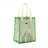 Yeknu  Travel Mesh Handbag Multifunctional Storage Bag with Handle Capacity Hollow Bags Breathable Clothes Toys Organizer Tote Bag