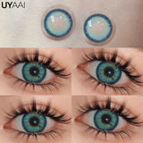 Yeknu  Color Contact Lenses for Eyes Korean Lens Natural Lenses Brown Lenses Blue Eye Contact Brown Big Eyes  Color Lens Eye