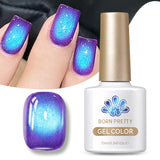 Yeknu  10ml Green Endless Summer Cat Magnetic Gel Nail Polish  Glass Bead Shadowstar Bamboo Soak Off UV Nail Art Varnish