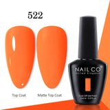 Yeknu  15ml Gel Nail Polish LED Semi-permanent Summer Varnish UV Vernis Blue Color Enamels For Nails Gellak Top Coat Base Polish