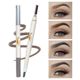 Yeknu  Double-ended fine-tip eyebrow pencil, waterproof, sweat-proof, smudge-proof, non-fading, natural color eyebrow pencil