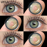 Yeknu  1 Pair Color Contact Lenses Makeup Blue Pupils Natural Brown Lenses High Quality Green Color Eye Lens Cosmetic Colorcon