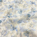 Yeknu  100x150cm Jacquard Chiffon Fabric Summer for Dresses Skirts Shirt T-shirt Sewing Needlework Cloth Thin Soft Breathable Flower