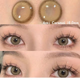 Yeknu  1 Pair Lenses Color Contact Lenses for Eyes Prescription Grey Korean Lenses Brown Natural Lenses