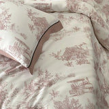 Yeknu  Luxury Organic Bamboo Soft Silky Printing Bedding Set Single Double Queen King Size Duvet Cover Flat/Fitted Bed Sheet Pillowcase