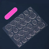 Yeknu  24 PCs Fake Nails with 1 Nail Glue and 1 Nail File