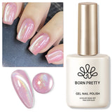 Yeknu  15ml Aurora Glitter Gel Nail Polish Iridescent Pearl Shimmer Effect Soak Off UV LED Manicure Varnishes