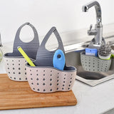 Yeknu  Kitchen Sink Holder Hanging Drain Basket Adjustable Soap Sponge Shelf Organizer Bathroom Faucet Holder Rack Kitchen Accessories