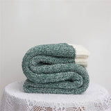 Yeknu  Autumn Winter New Cozy Home Decor Knitted Blanket Autumn Winter Soft Home Knitted Wool Blanket Comfortable Sofa Blanket