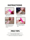Yeknu  10PCS pure manual pressing short nail art, beautiful fake nails, fresh ocean light blue nail art, suitable for women to use