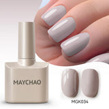 Yeknu  Cherry Red Gel Nail Polish 12ml Glossy Semi Permanent Soak Off UV LED Frosted Gel Nails Painting Varnish