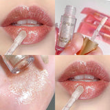 Yeknu  Watery Crystal Clear Jelly Lip Oil Lip Balm Moisturizing And Smoothing Lip Lines Jelly Pout Lip Gloss Glass Lip Fruit Scent