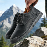 Yeknu  Men Boots Spring Autumn High Top Handmade Leather Shoes Soft Sole Comfortable Fashion Sneakers Non-slip Durable Stylish Loafers
