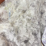 Yeknu  100x150cm Jacquard Chiffon Fabric Summer for Dresses Skirts Shirt T-shirt Sewing Needlework Cloth Thin Soft Breathable Flower