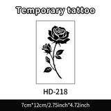 Yeknu  Rose Herbal Temporary Tattoo Stickers, Long-lasting Waterproof for One to Two Weeks, Fake Tattoo for Women, For Arm, Neck, Leg