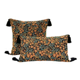 Yeknu  Cotton Linen Flower Cushion Pillowcase Retro European Style Living Room Sofa Backrest High Precision Jacquard Cushion Cover