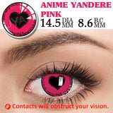1 Pair Cosplay Color Contact Lenses Halloween Mesh Series Red White Blue Coloured Lenses  for Eyes Anime Accessories