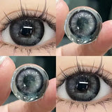 Yeknu  Brown Contact Lenses with Prescription 2pcs Colorful Korean Fashion Lenses Yearly Makeup Contact Lens Beauty Pupils