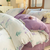Yeknu  3pcs Duvet Cover Sets Bedding Set 4pcs with Sheet Duvet Cover Pillowcases Single Couple Bedsheet Single Couple Twin Size