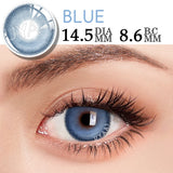 Yeknu  1 Pair Cosmetic Color Lens Korea Cosplay Big Eyes Contact Lens Diameter Large Pink Lens
