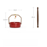 Yeknu  Red Bucket Supplies Send A Couple A Pair of Wedding Supplies Small Red Bucket Ornaments Decorate Holiday Parties