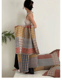 Yeknu 2025 new cotton gauze shawl bath towel travel blanket multi-layer gauze multi-functional sofa towel blanket adult
