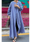 Yeknu  Spring Long Shirts Dress Women Striped Print Fashion Korean Style Loose Ladies Shirts Dresses Long Sleeve Woman Casual Dress