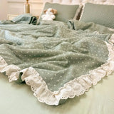 Yeknu  Ins Style Washed Cotton Bedding Set 3/4 pieces