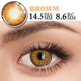 Yeknu  Halloween Cosplay Color Contact Lenses Cosplay Lens Anime Red Lenses Girl Tears Graduated Colored Lenses Makeup Eye Len