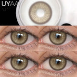 Yeknu  NEW Contact Lens Beauty Blue Lens 14.5mm Big Eyes Color Contact Lenses For Eyes Natual Pupils Cosmetic Lens Makeup Gray