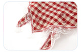 Yeknu  Japanese Prairie Chic O-Neck Flying Sleeve  Mini Dress Women Vintage Plaid Slim A-Line Dress Summer Sweet Sexy One-Piece Frocks
