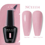 Yeknu  15ml Orange Color Nail Gel Polish Semi Permanent Red Pink Gellack Nail Art Salon Soak Off UV LED Glitter Nail Gel Varnish