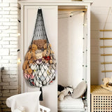 Yeknu  Stuffed Animal Storage Macrame Hammock, Large - Boho Room Decor Toy Storage Corner Hanging Plushie Stuffed Animal Net Organizer