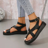 Yeknu  Platform Gladiator Sandals Women Plus Size Summer Ankle Buckle Gothic Shoes Woman Roman Style Thick Bottom Sandalias