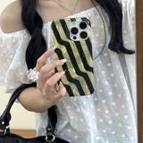 Yeknu  Simple retro texture is suitable for Apple 16Promax mobile phone case iPhone15 new 13 advanced sense 14 protective