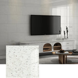 Yeknu  20pcs Imitation Marble Ceramic Tiles Self-Adhesive Wall Stickers Waterproof Background Floor Wallpaper Brick Papers Home Decor