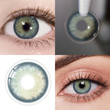 Yeknu  New Bio-essence 1 Pair Green Contact Lenses for Eyes Gray Lenses Brown Lenses Makeup Fashion Lenses 1 Year Pupils