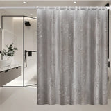 Yeknu  Transparent Waterproof Shower Curtain Bathroom Translucent Partition Curtain Easy Clean Wipe Mildew Proof Curtains with Hooks