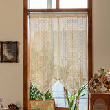American Country Sle Semi Door Curtain Lace Curtain for Living Room Partition  Sensation Home Use Curtain