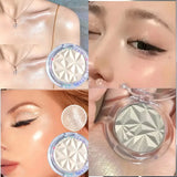 Yeknu  Dual Tone Highlighter Palette 3D Effect Shimmer Matte Contour Powder Face Illuminator Makeup