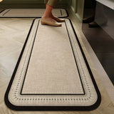 Yeknu  American Retro Kitchen Two-Piece Set Diatom Mud Carpet Home Sanitary Carpet Bathroom Mat Home Decor