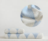 Yeknu  Retro Striped Pure Towels Soft Kindly-Skin Face Towel Bathroom Absorbent Face Adult Household Towels