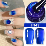 Yeknu  10ml Jelly Nude Gel Nail Polish Crystal Translucent Coffee Soak Off Semi-Permanent Varnish Base Top Coat Manicure